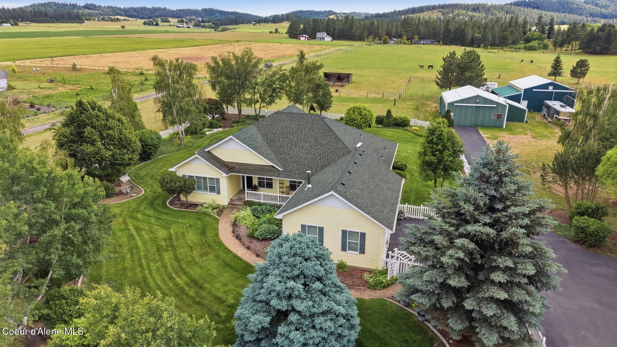 6909 West Ridgeway Road Deer Park, WA 99006 - Photo 65 of 70 drone front 2