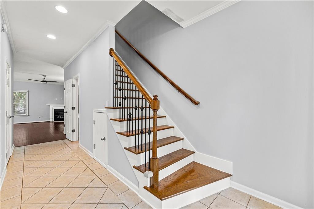 5323 Sherwin Drive Norcross, GA 30093 - Photo 2 of 20 a view of entryway and hall with wooden floor