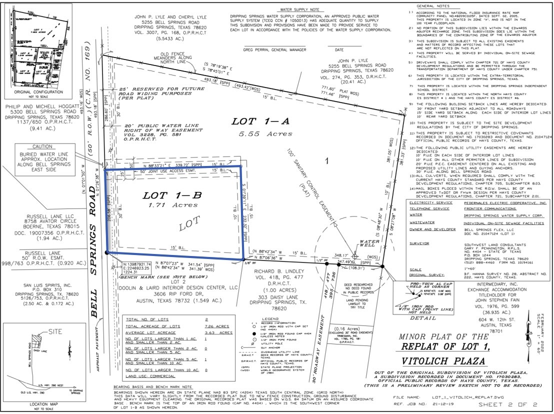 Lot1 B Bell Springs Road Dripping Springs, TX 78620 - Photo 1 of 1 Gallery Image 1