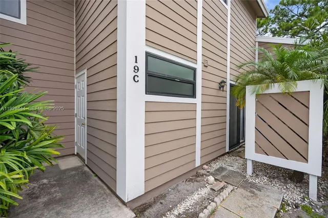 a view of a house with a door