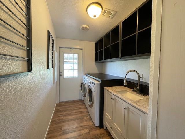 190 Private Road 4435 Rhome, TX 76078 - Photo 20 of 29 a utility room with a sink dryer and washer