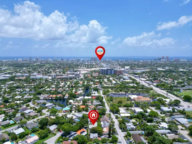 a city view with lot of trees