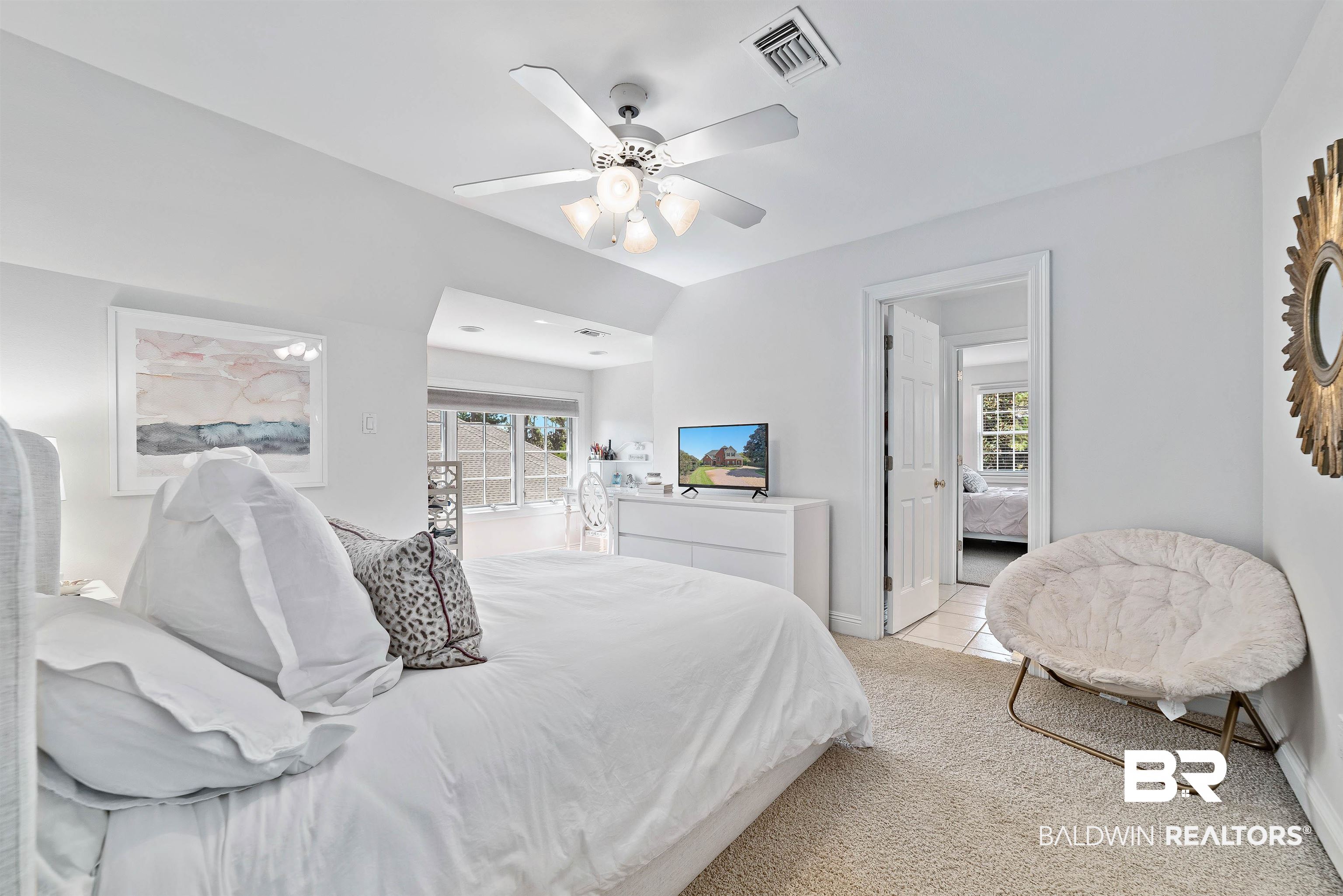 6630 East Quarry Drive Elberta, AL 36530 - Photo 31 of 63 Carpeted bedroom with a ceiling fan and baseboards