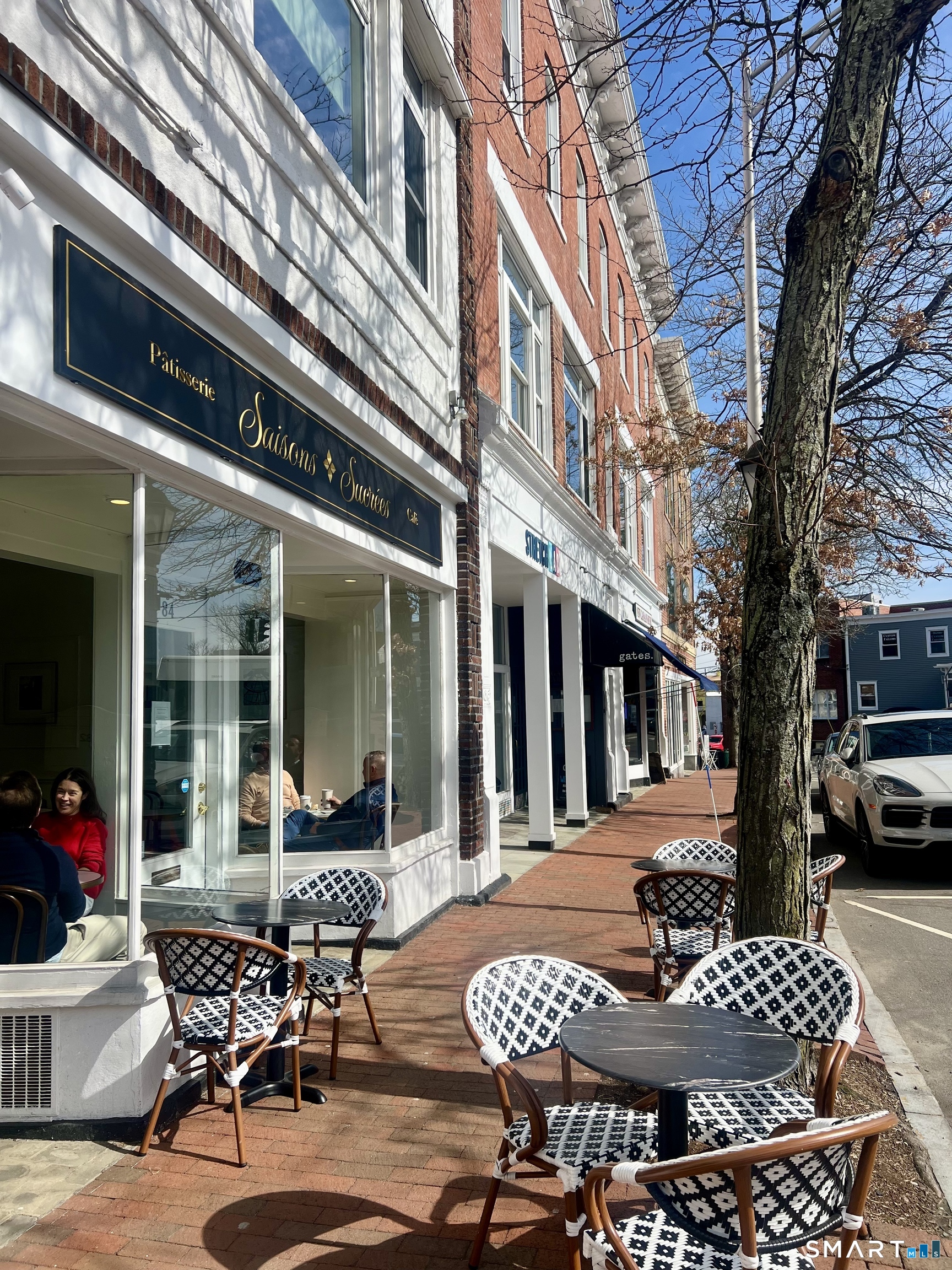 88 Main Street New Canaan, CT 06840 - Photo 26 of 26 Saison Sucrees French Bakery is two doors down. Perfect place for pastries, coffee, and picking up a french bread!