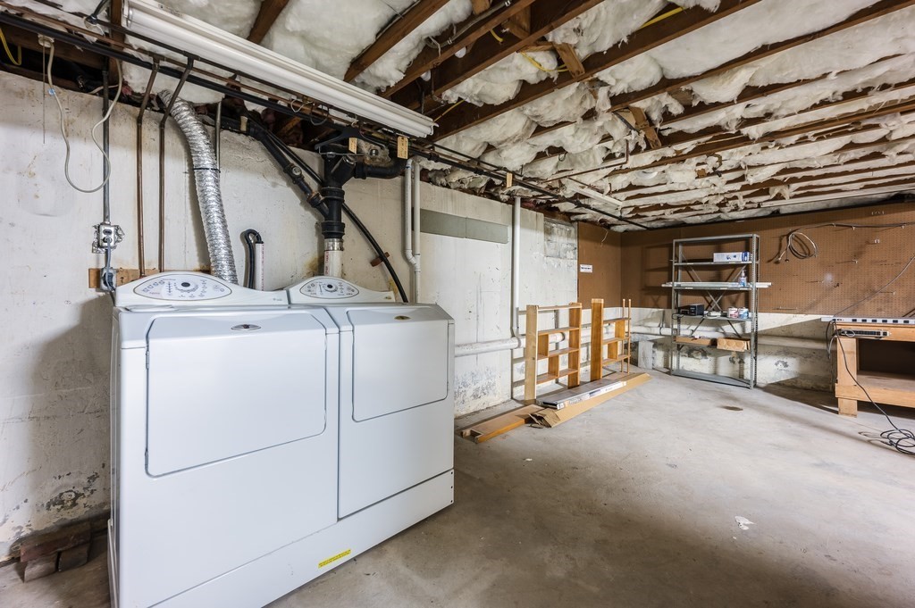 21 Cutler Drive Ashland, MA 01721 - Photo 22 of 28 a utility room with dryer and washer