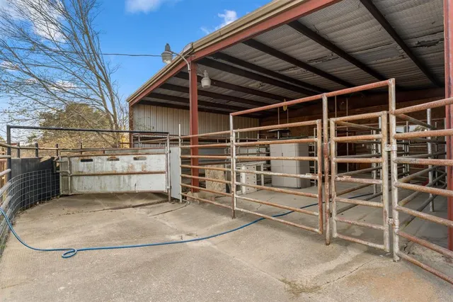 a view of a room with storage area