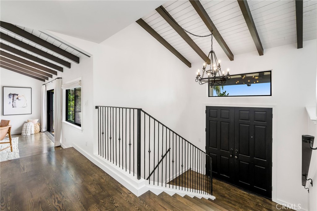 24743 Vantage Point Terrace Malibu, CA 90265 - Photo 41 of 64 a view of entryway and hall with wooden floor