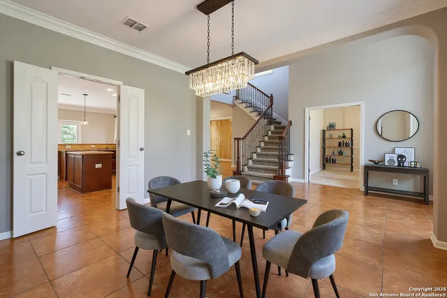 a workspace with furniture and window