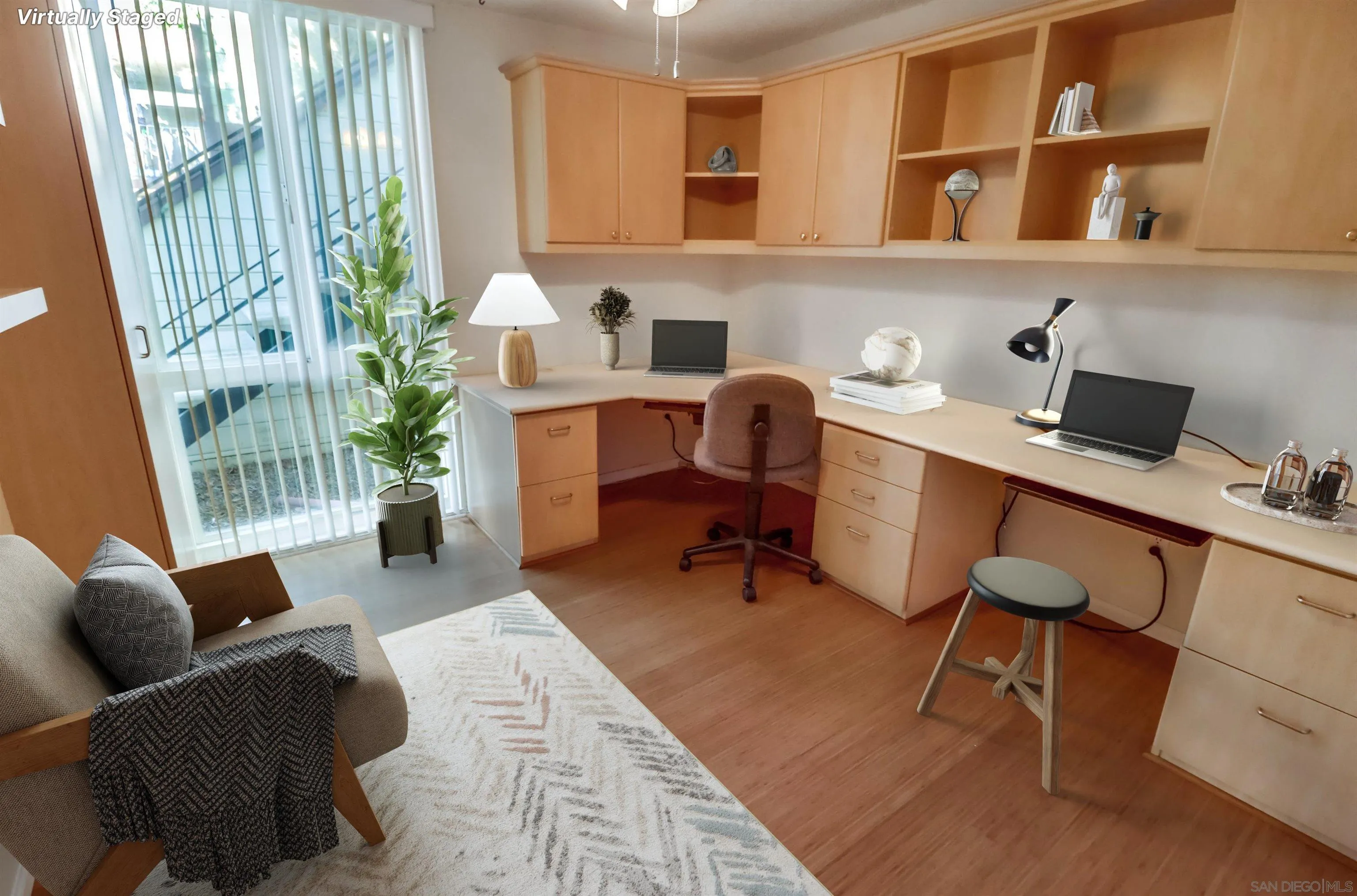 3333 Ruffin Road, Unit 4S San Diego, CA 92123 - Photo 15 of 34 a workspace with furniture and a window
