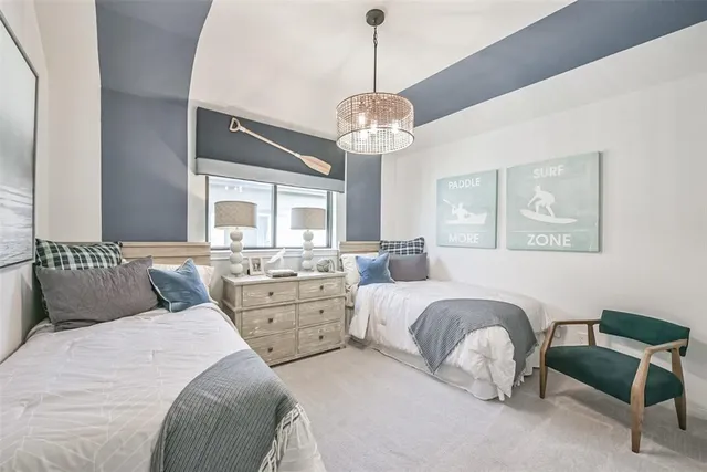 a view of a livingroom with a chandelier