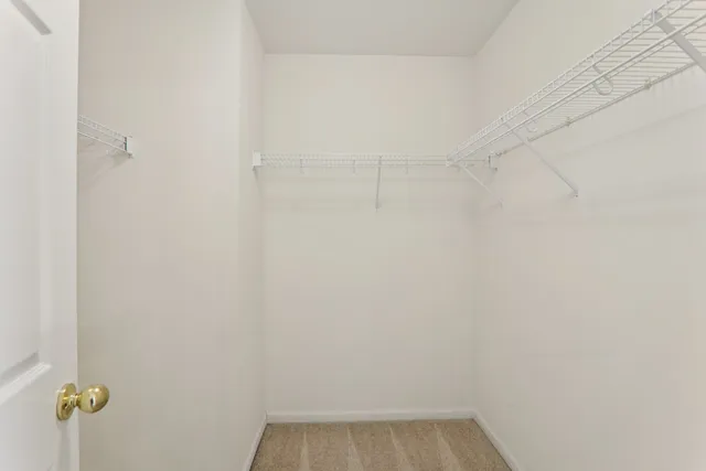a view of small space with closet