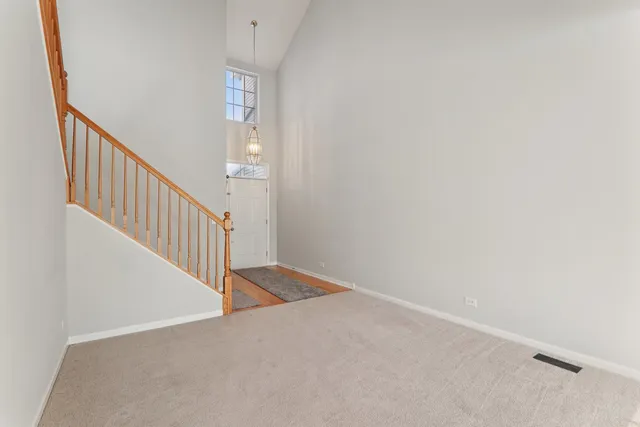 a view of an entryway with staircase