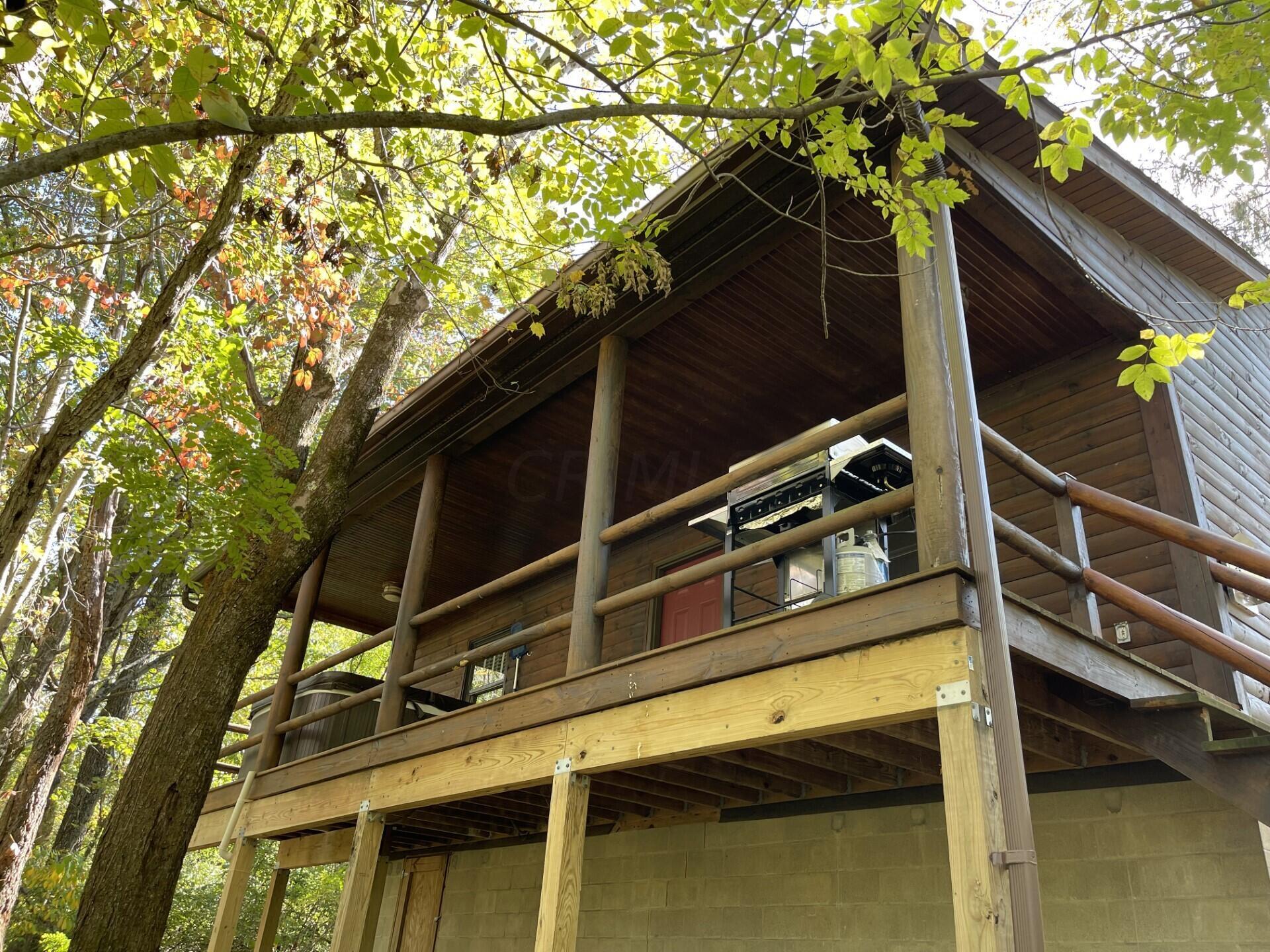 20478 Kalklosch Road Logan, OH 43138 - Photo 18 of 32 Front Porch of Woodland Cabin
