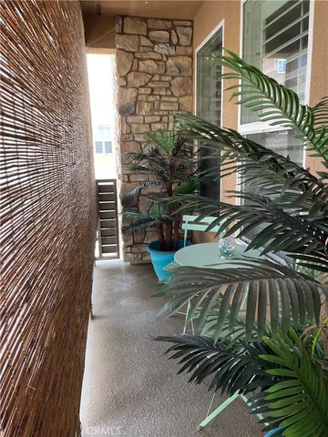 a view of street along with wooden stairs