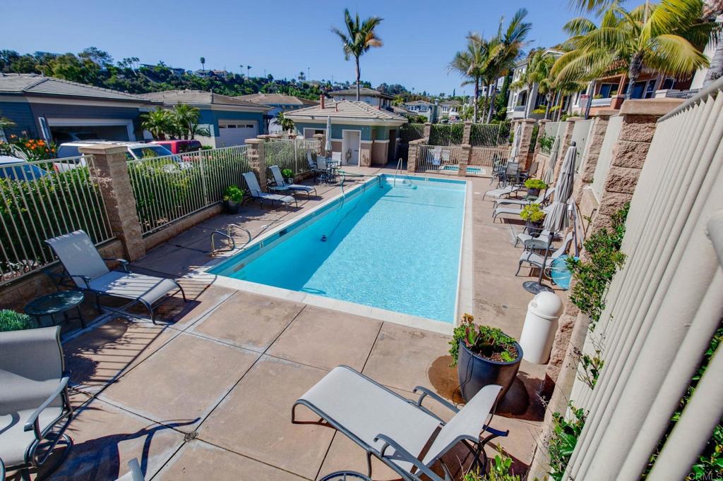 2738 MacKinnon Ranch Road Cardiff-by-the-Sea, CA 92007 - Photo 46 of 58 an aerial view of a house with swimming pool garden and patio