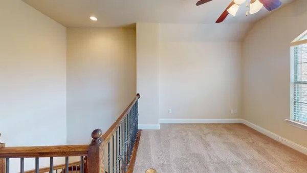 a view of hallway with window