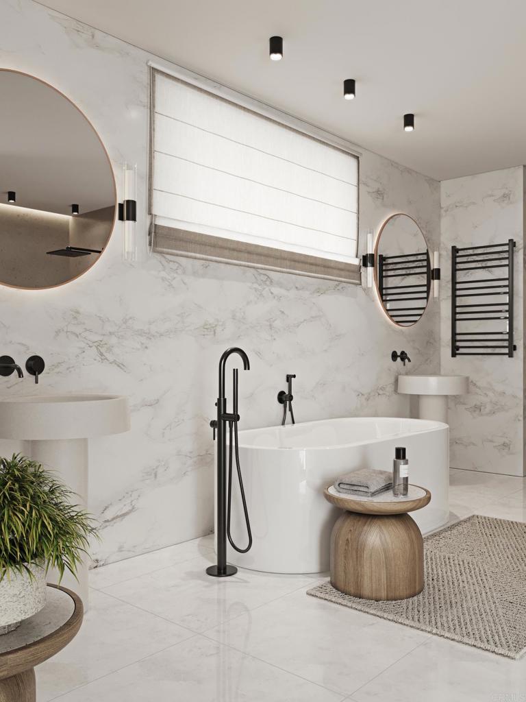 3405 Pacific View Way Oceanside, CA 92056 - Photo 8 of 11 a bathroom with a sink and a mirror