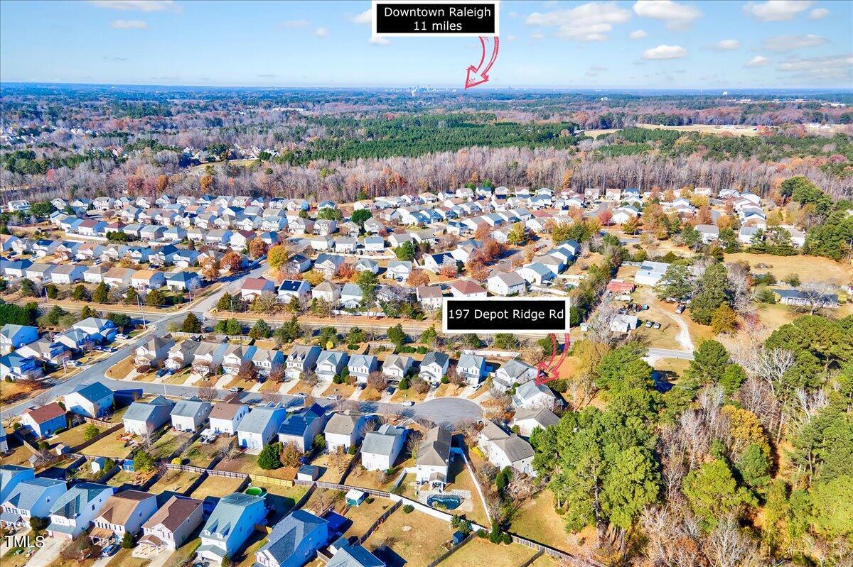 197 Depot Ridge Road Garner, NC 27529 - Photo 26 of 28 Aerial View