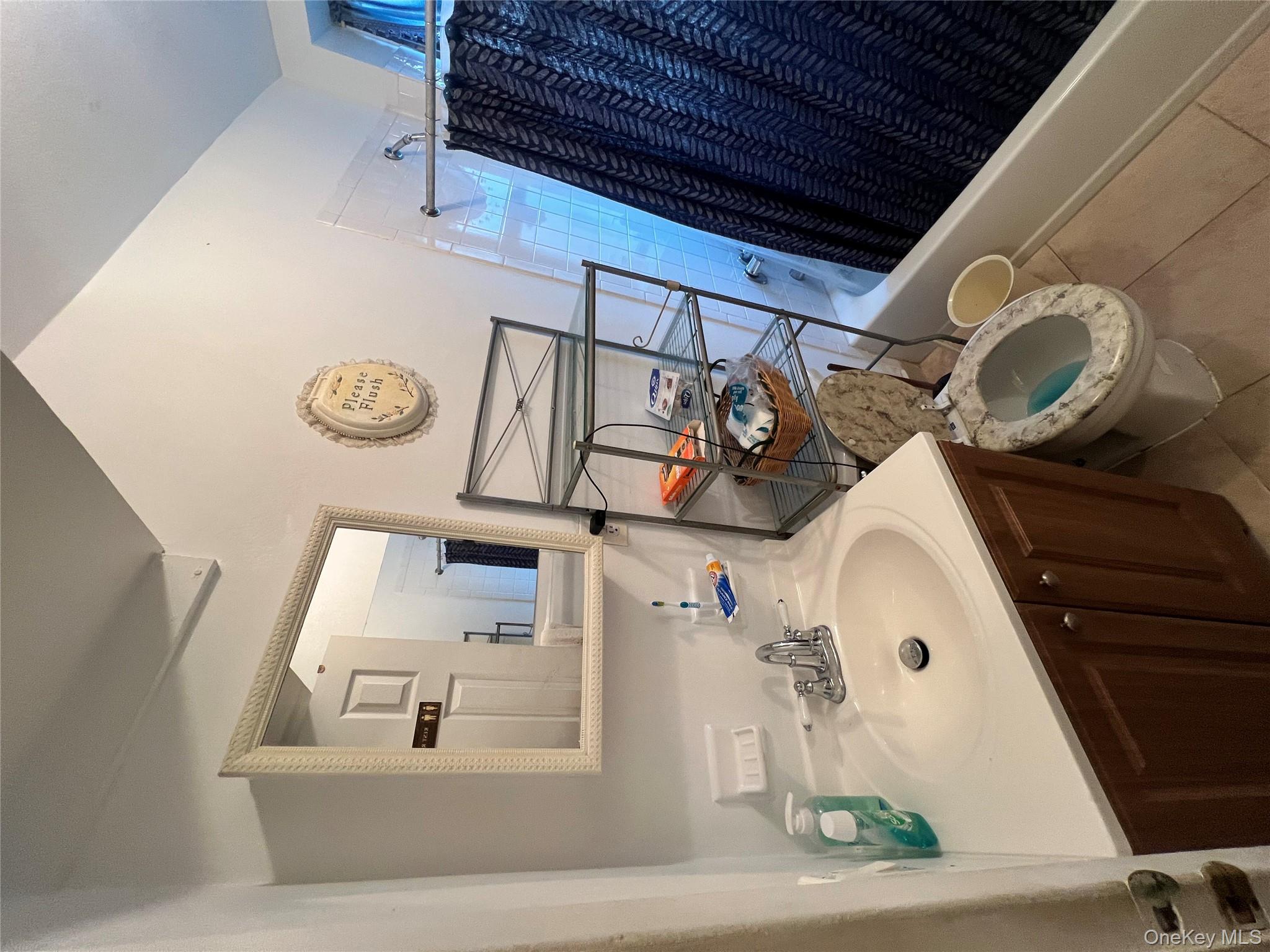 829 Southern Boulevard, Unit 3D Bronx, NY 10459 - Photo 10 of 11 a bathroom with a sink a toilet and mirror