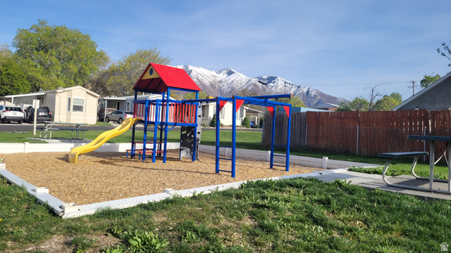 1525 South 400 East, Unit 63 Springville, UT 84663 - Photo 36 of 36 Community play area featuring a mountain view