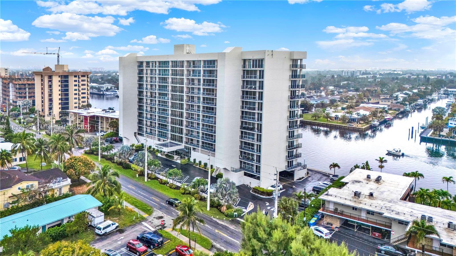 521 North Riverside Drive, Unit 707 Pompano Beach, FL 33062 - Photo 42 of 50 an aerial view of multiple house