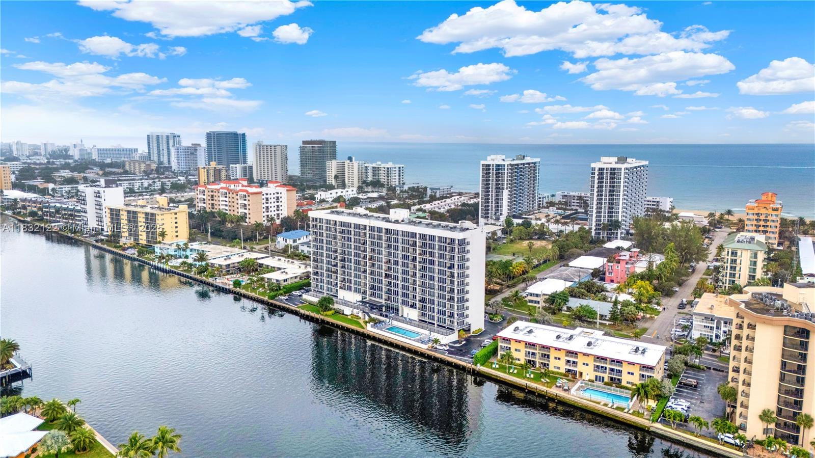 521 North Riverside Drive, Unit 707 Pompano Beach, FL 33062 - Photo 47 of 50 a city view from a balcony
