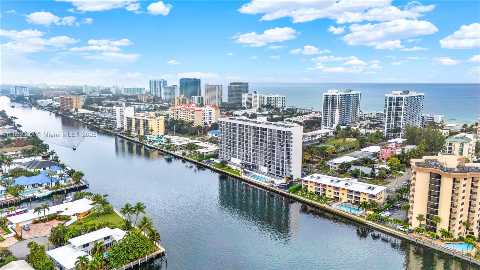 521 North Riverside Drive, Unit 707 Pompano Beach, FL 33062 - Photo 48 of 50 a city view from a balcony with city view