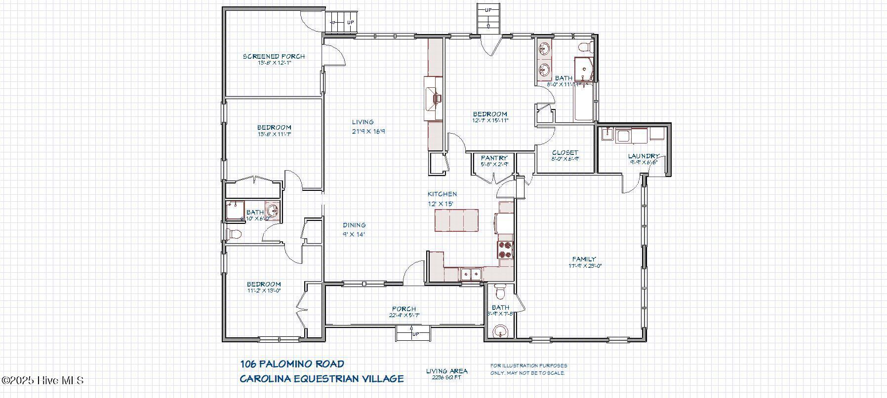 106 Palomino Road Carthage, NC 28327 - Photo 47 of 48 FLOOR PLAN FOR 106 PALOMINO ROAD