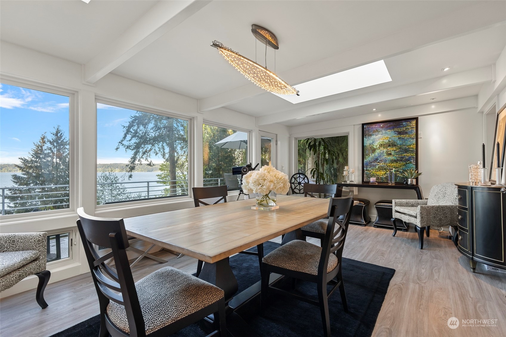 4903 Saratoga Road Langley, WA 98260 - Photo 9 of 40 a view of a dining room with furniture window and outside view