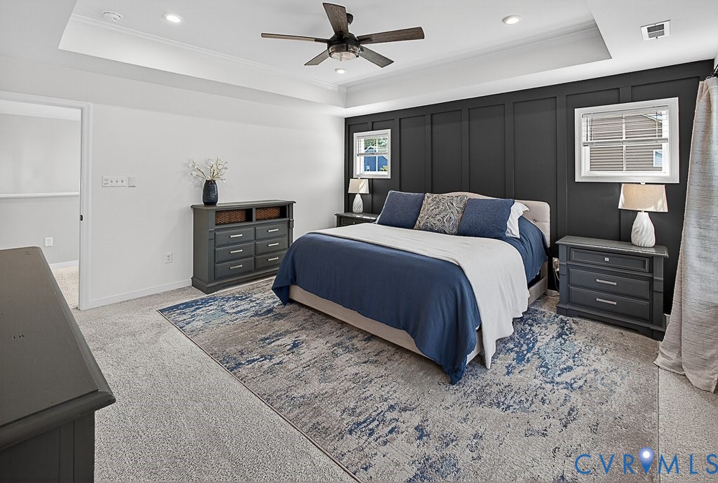 18517 Palisades Ridge Moseley, VA 23120 - Photo 23 of 55 a bedroom with a bed and wooden floor