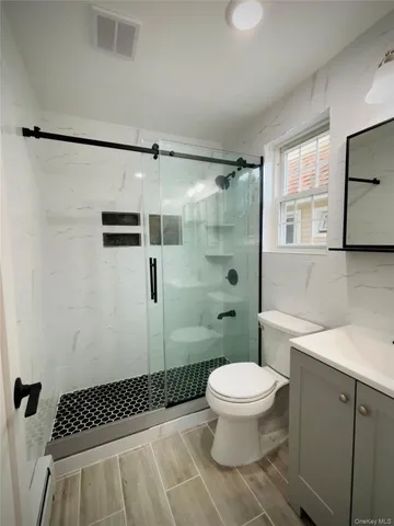 a view of backyard of house