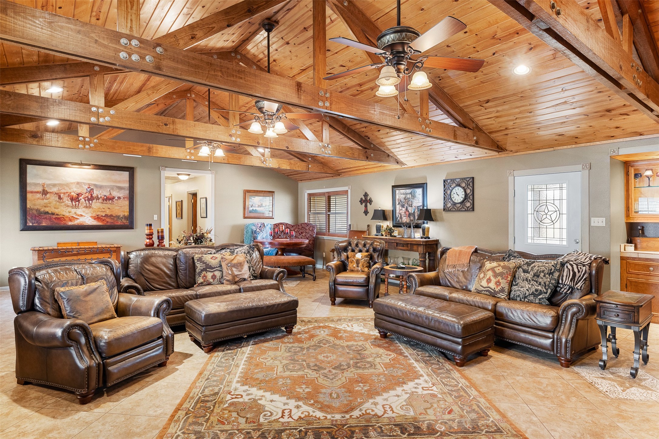 1611 Koy Road Bellville, TX 77418 - Photo 15 of 44 a living room with furniture and a ceiling fan