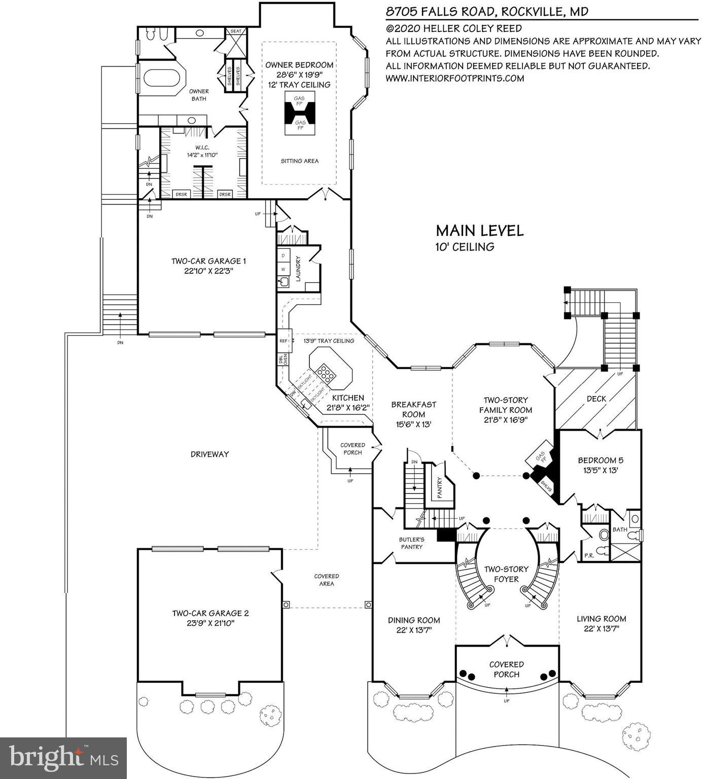 8705 Falls Road Potomac, MD 20854 - Photo 66 of 67 Main level floorplan