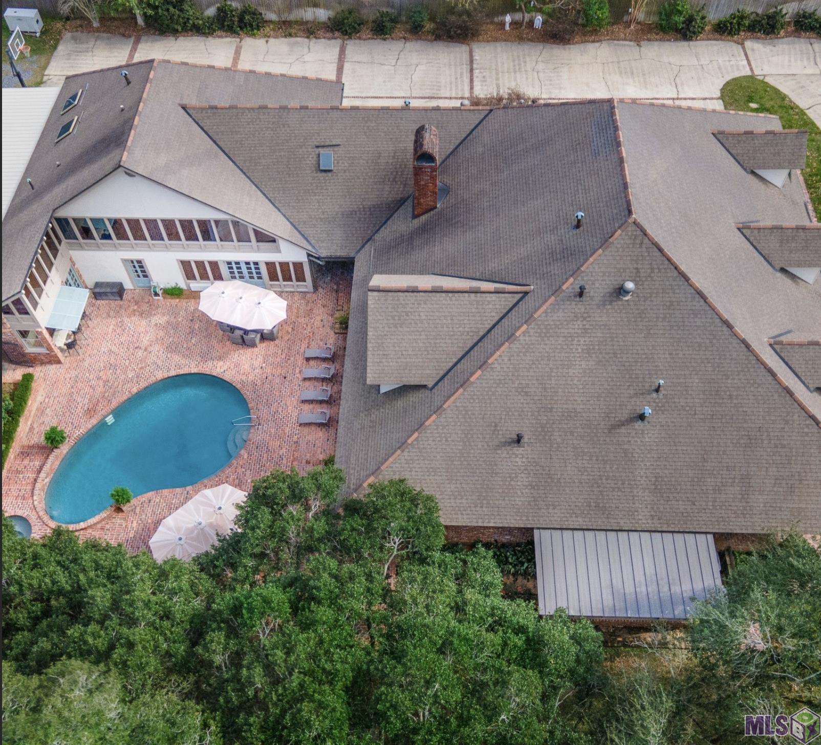 13505 North Amiss Road Baton Rouge, LA 70810 - Photo 46 of 48 Aerial of Pool area
