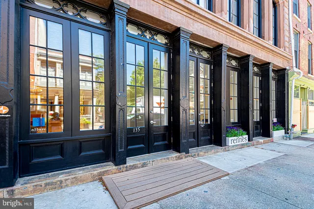 a view of a building with a window