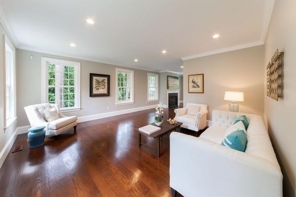 15 Cedar Road Brookline, MA 02467 - Photo 8 of 14 a living room with furniture and wooden floor