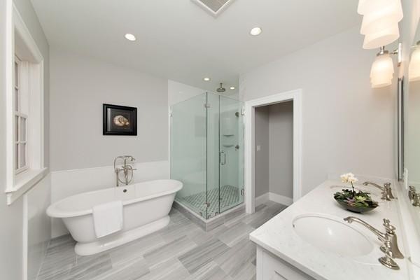 15 Cedar Road Brookline, MA 02467 - Photo 10 of 14 a bathroom with a sink and a bathtub