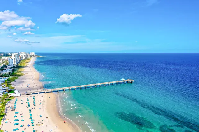a view of an ocean beach and an entryway