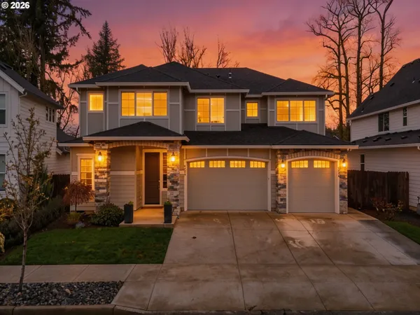 a front view of a house