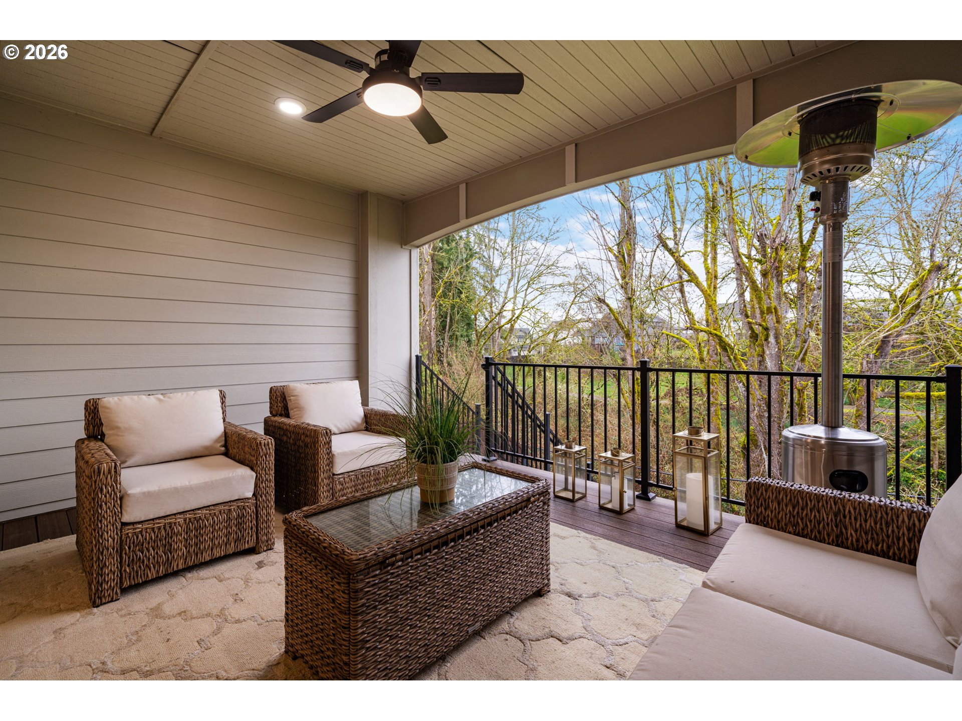 4024 South Winery Way Ridgefield, WA 98642 - Photo 39 of 48 a living room with furniture and a large window with balcony view