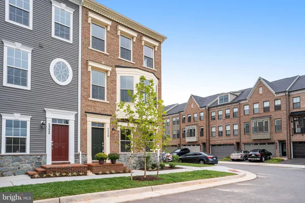 a front view of a building