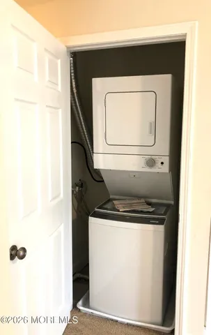 a close view of washer and dryer