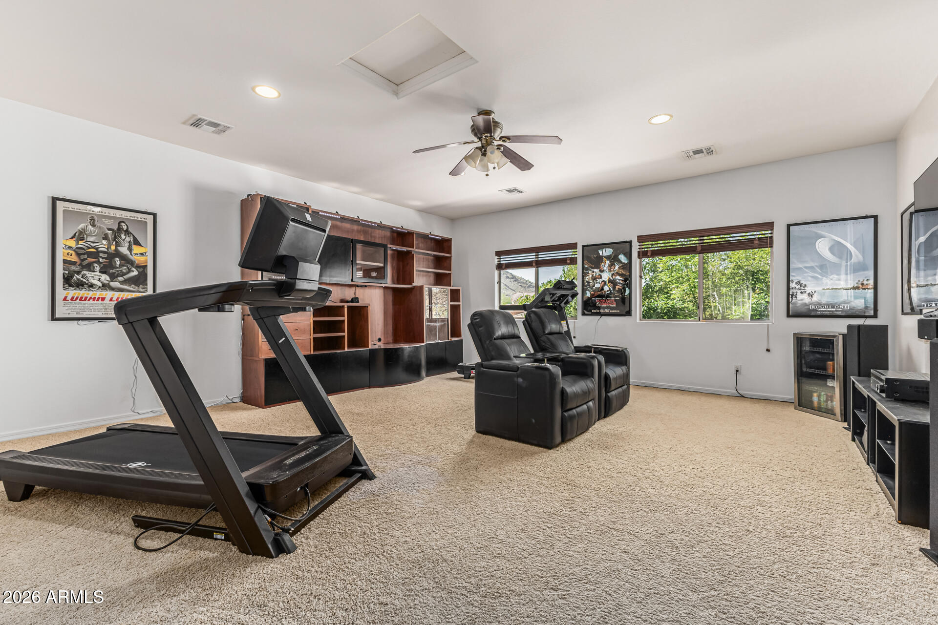 5513 West Rowel Road Phoenix, AZ 85083 - Photo 33 of 55 a view of a workspace with furniture and a window