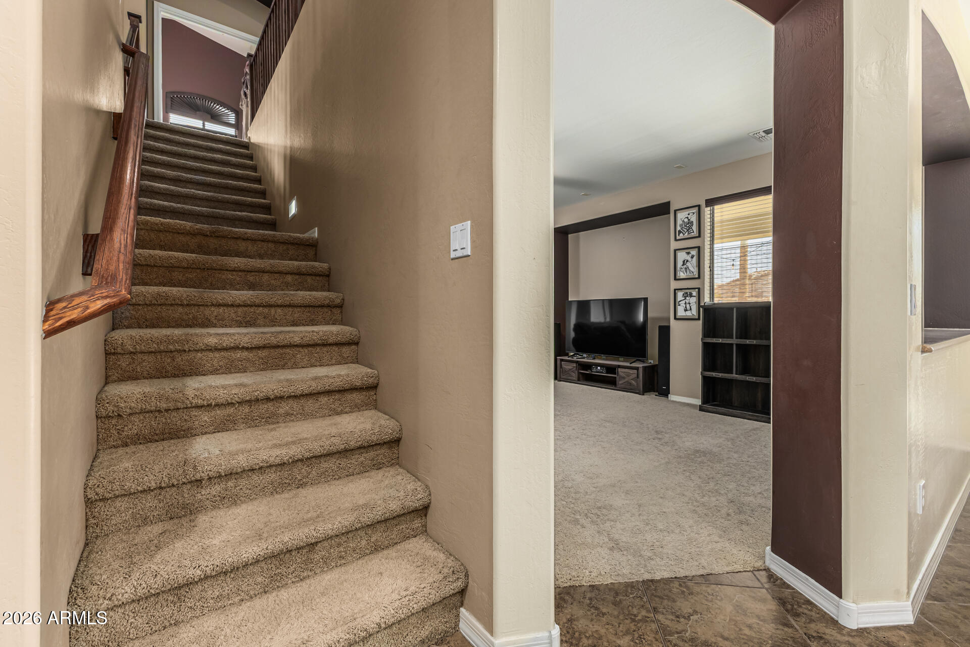 5513 West Rowel Road Phoenix, AZ 85083 - Photo 37 of 55 a view of entryway and hall with wooden floor
