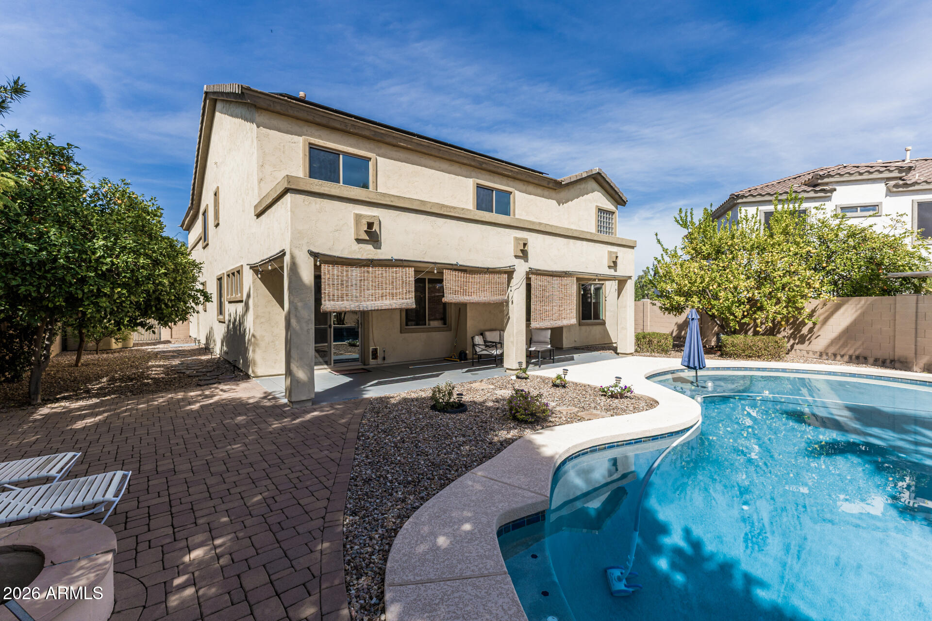 5513 West Rowel Road Phoenix, AZ 85083 - Photo 41 of 55 a backyard of a house with seating space