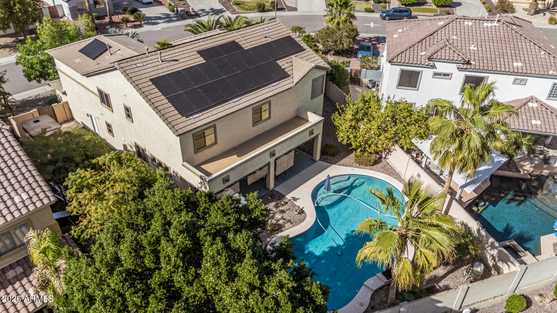 5513 West Rowel Road Phoenix, AZ 85083 - Photo 47 of 55 an aerial view of a house with a yard