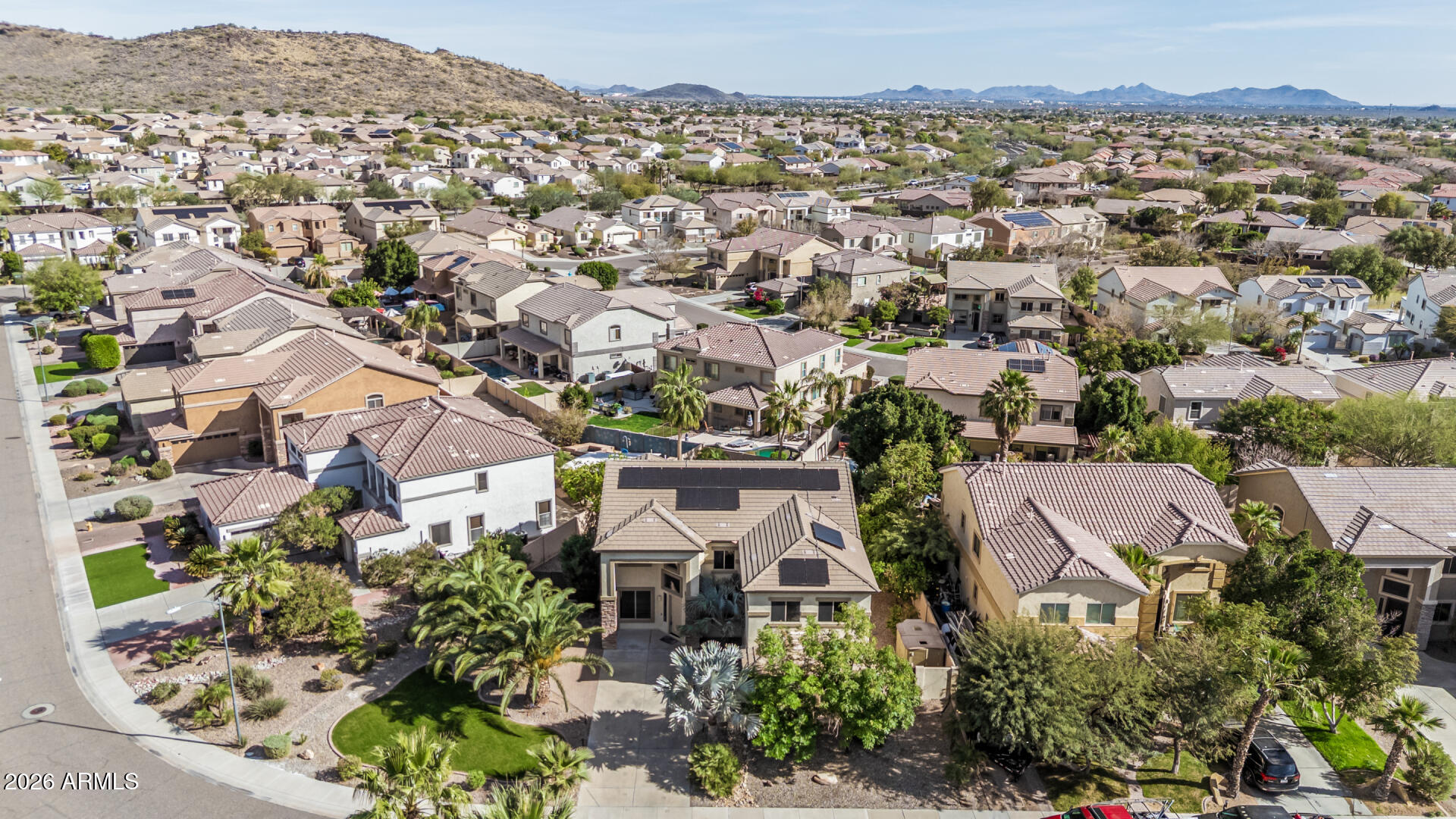 5513 West Rowel Road Phoenix, AZ 85083 - Photo 55 of 55 an aerial view of residential houses with outdoor space
