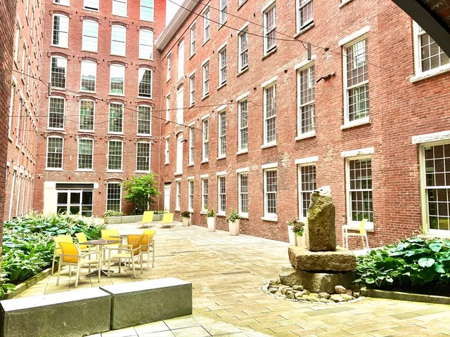 a front view of a building