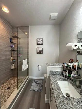 a very nice looking room with a large window