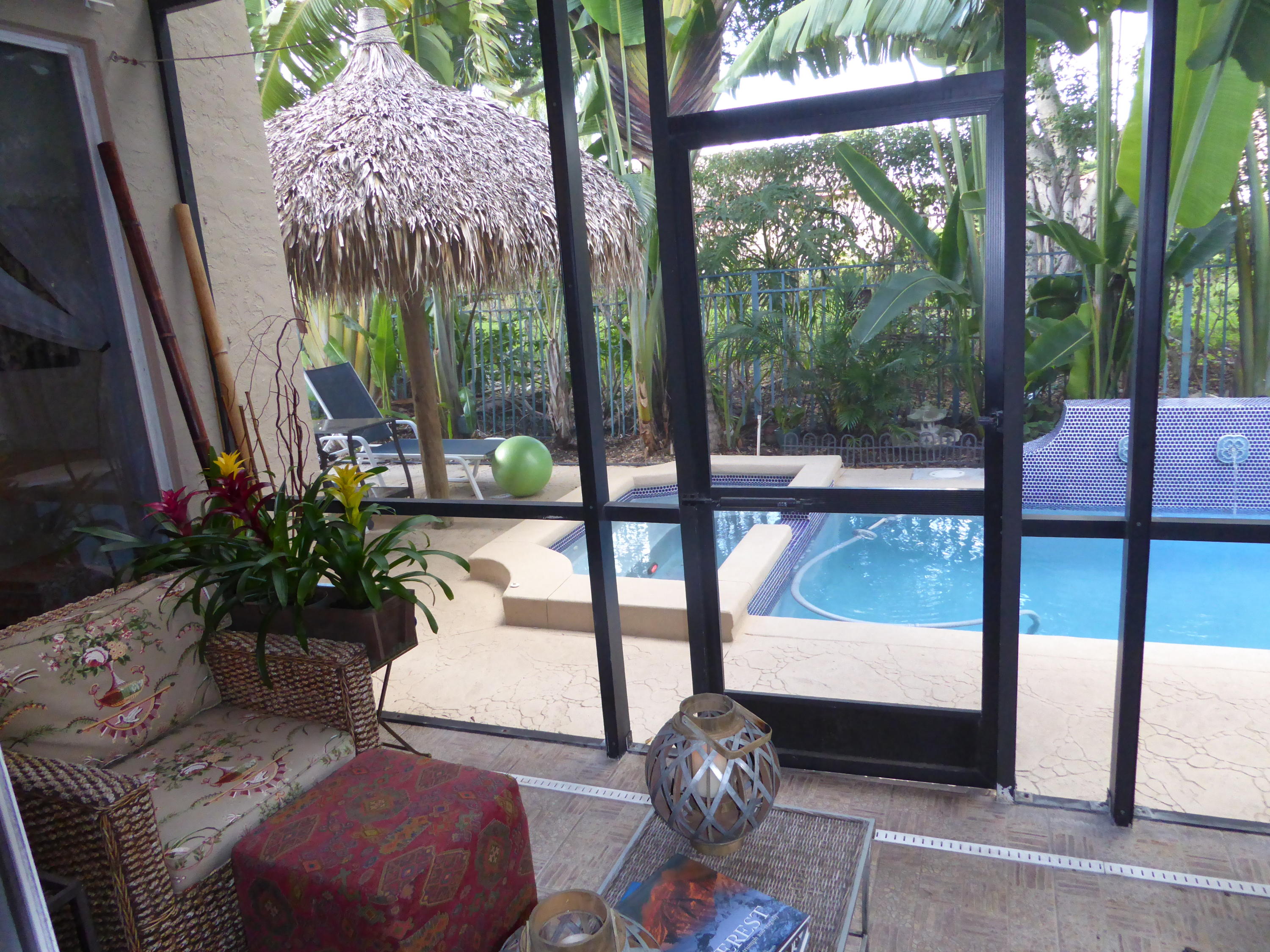 6383 Northwest 24th Street Boca Raton, FL 33434 - Photo 13 of 26 Screened Patio/Tropical Pool Area